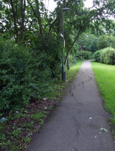 Photograph of the Victor Walk pathway.