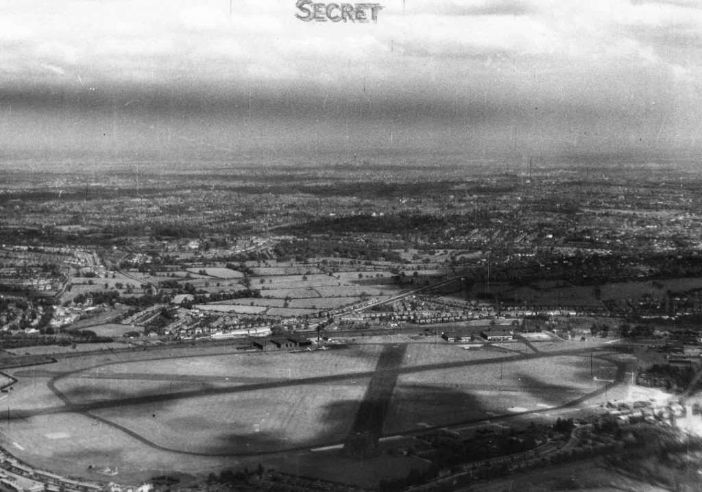 Photograph of the runway layout that existed @ Hendon Aerodrome.